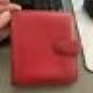 Auth Louis Vuitton Epi Red. Ladies Wallet and key